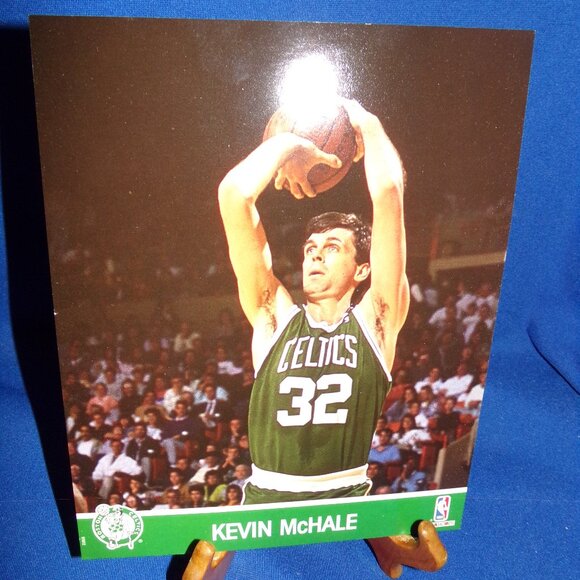 Vintage OFFICIAL NBA HOOPS BASKETBALL PRINT KEVIN McHALE - BOSTON CELTICS 1991 - Picture 3 of 4